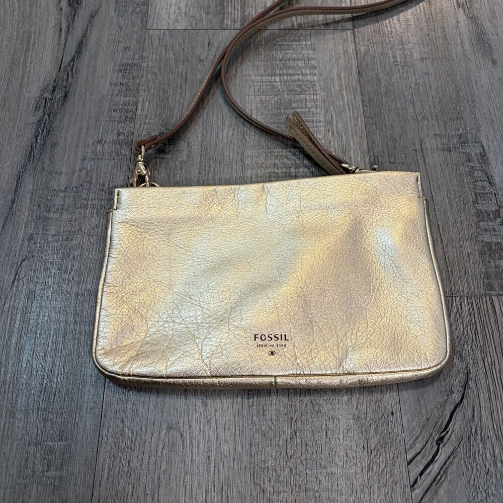 Fossil Gift Mini Crossbody Pale Rose Gold Metallic ZB6685682 Purse Handbag